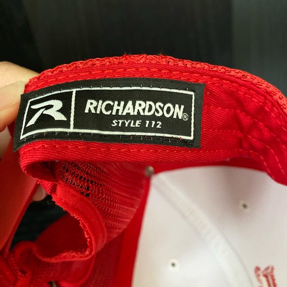 Dr Pepper I'm a Pepper Richardson 112 Trucker Hat Red White Mesh Snapback - Picture 7 of 12